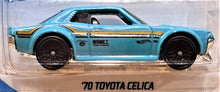 Load image into Gallery viewer, Hot Wheels 2021 &#39;70 Toyota Celica Teal #151 HW J-Imports 3/10 New Long Card
