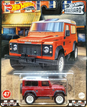 Load image into Gallery viewer, Hot Wheels 2022 Land Rover Defender 90 Red Hot Wheels Boulevard #47 New
