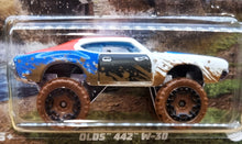 Load image into Gallery viewer, Hot Wheels 2022 Olds 442 W-30 White Mud Runners 3/5 New Long Card
