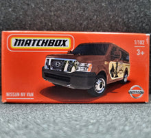 Load image into Gallery viewer, Matchbox 2022 Nissan NV Van Brown #1 MBX Showroom New Sealed Box
