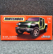 Load image into Gallery viewer, Matchbox 2022 &#39;20 Jeep Gladiator Green MBX Off-Road #7 New Sealed Box
