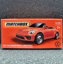 Load image into Gallery viewer, Matchbox 2022 2019 Volkswagen Beetle Convertible Orange MBX Highway #14/100 New
