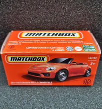 Load image into Gallery viewer, Matchbox 2022 2019 Volkswagen Beetle Convertible Orange MBX Highway #14/100 New
