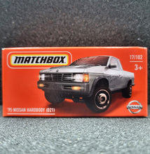 Load image into Gallery viewer, Matchbox 2022 &#39;95 Nissan Hardbody (D21) White #17 MBX Off-Road New Sealed Box
