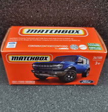 Load image into Gallery viewer, Matchbox 2022 &#39;21 Ford Bronco Blue MBX Off-Road #34/100 New Sealed Box
