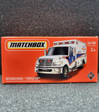 Load image into Gallery viewer, Matchbox 2022 International Terrastar Ambulance White #36 MBX Metro New Box
