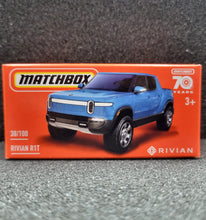 Load image into Gallery viewer, Matchbox 2022 Rivian R1T Blue #38 MBX Highway New Sealed Box
