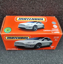 Load image into Gallery viewer, Matchbox 2022 Tesla Model X White #59/100 MBX Highway New Sealed Box
