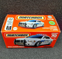 Load image into Gallery viewer, Matchbox 2022 Dodge Charger Pursuit White MBX Highway #86/100 New Sealed Box
