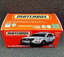 Load image into Gallery viewer, Matchbox 2022 2016 Ford Interceptor Utility White MBX Metro #95/100 New Box
