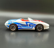 Load image into Gallery viewer, Matchbox 1998 Mustang Mach III White #4 Stars &amp; Stripes
