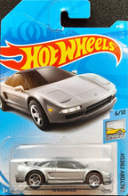 Load image into Gallery viewer, Hot Wheels 2018 &#39;90 Acura NSX Grey #4 Factory Fresh 6/10 New Long Card
