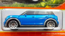 Load image into Gallery viewer, MATCHBOX DIE CAST CAR - 2022 2011 Mini Countryman Blue #2 MBX Highway New Long Card
