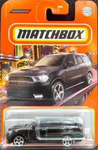 Load image into Gallery viewer, Matchbox 2022 2018 Dodge Durango Black #5 MBX Metro New Long Card
