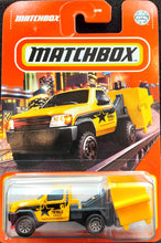Load image into Gallery viewer, Matchbox 2022 MBX Garbage Scout Yellow MBX Metro #24/100 New Sealed Long Card
