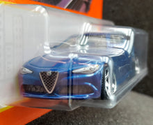 Load image into Gallery viewer, Matchbox 2022 2016 Alfa Romeo Giulia Blue #26 MBX Metro New Long Card
