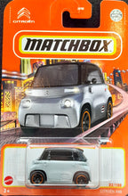 Load image into Gallery viewer, Matchbox 2022 Citroen AMI Grey #32 MBX Metro New Long Card
