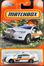 Load image into Gallery viewer, Matchbox 2022 Ford Police Interceptor White MBX Highway #42/100 New Long Card
