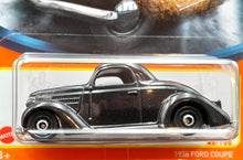 Load image into Gallery viewer, Matchbox 2022 1936 Ford Coupe Black #48 MBX Showroom New Long Card
