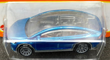 Load image into Gallery viewer, Matchbox 2022 Tesla Model X Blue #53/100 MBX Highway New Long Card
