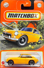 Load image into Gallery viewer, Matchbox 2022 1971 MGB GT Coupe Yellow #73 MBX Highway New Long Card
