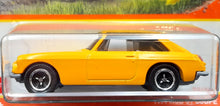 Load image into Gallery viewer, Matchbox 2022 1971 MGB GT Coupe Yellow #73 MBX Highway New Long Card
