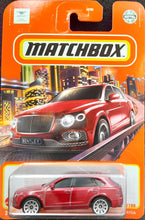 Load image into Gallery viewer, Matchbox 2022 &#39;18 Bentley Bentayga Red MBX Metro #82 New Long Card
