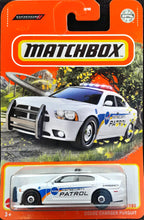 Load image into Gallery viewer, Matchbox 2022 Dodge Charger Pursuit White MBX Highway #86/100 New Long Card
