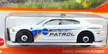 Load image into Gallery viewer, Matchbox 2022 Dodge Charger Pursuit White MBX Highway #86/100 New Long Card
