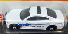 Load image into Gallery viewer, Matchbox 2022 Dodge Charger Pursuit White MBX Highway #86/100 New Long Card
