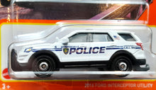 Load image into Gallery viewer, Matchbox 2022 2016 Ford Interceptor Utility White MBX Metro #92/100 New Long Card
