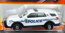 Load image into Gallery viewer, Matchbox 2022 2016 Ford Interceptor Utility White MBX Metro #92/100 New Long Card
