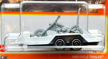 Load image into Gallery viewer, Matchbox 2022 MBX Cycle Trailer White #98 MBX Off-Road New Long Card
