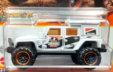 Load image into Gallery viewer, Matchbox 2022 Jeep Wrangler Superlift White #99 MBX Off-Road New Long Card
