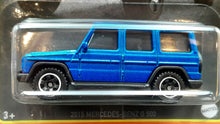 Load image into Gallery viewer, Matchbox 2022 2015 Mercedes-Benz G 550 Dark Blue Matchbox Special New Long Card
