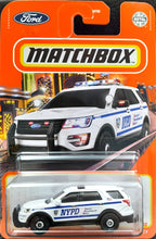 Load image into Gallery viewer, Matchbox 2022 2016 Ford Interceptor Utility White MBX Metro #95/100 New Long Card
