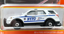 Load image into Gallery viewer, Matchbox 2022 2016 Ford Interceptor Utility White MBX Metro #95/100 New Long Card
