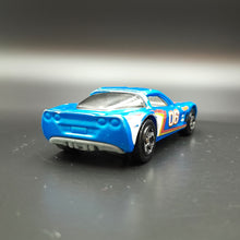 Load image into Gallery viewer, Hot Wheels 2018 Corvette C6 Blue 50th Anniversary Throwback 8/10
