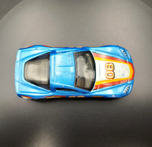 Load image into Gallery viewer, Hot Wheels 2018 Corvette C6 Blue 50th Anniversary Throwback 8/10
