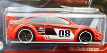 Load image into Gallery viewer, Hot Wheels 2021 &#39;08 Ford Focus Red Cult Racers 1/5 New Long Card
