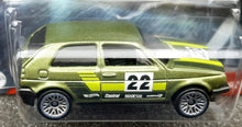 Load image into Gallery viewer, Hot Wheels 2021 Volkswagen Golf MK2 Olive Green Cult Racers 3/5 New Long Card
