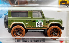 Load image into Gallery viewer, Hot Wheels 2021 Land Rover Defender 90 Green #32 Baja Blazers 4/10 New Long Card
