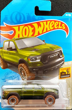 Load image into Gallery viewer, Hot Wheels 2021 2020 RAM 1500 Rebel Green #101 Baja Blazers 8/10 New Long Card
