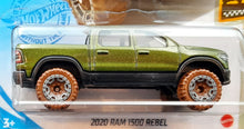 Load image into Gallery viewer, Hot Wheels 2021 2020 RAM 1500 Rebel Green #101 Baja Blazers 8/10 New Long Card
