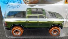 Load image into Gallery viewer, Hot Wheels 2021 2020 RAM 1500 Rebel Green #101 Baja Blazers 8/10 New Long Card
