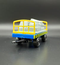 Load image into Gallery viewer, Majorette 2019 Baggage Trailer Blue/Yellow Airport Play Set Loose
