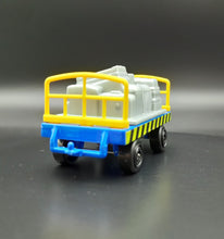 Load image into Gallery viewer, Majorette 2019 Baggage Trailer Blue/Yellow Airport Play Set Loose
