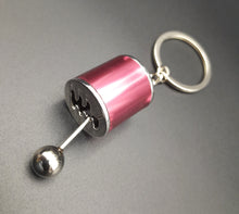 Load image into Gallery viewer, Key Ring/Chain - Explorafind 6 Speed Gearbox Gear Knob Key Ring Pink
