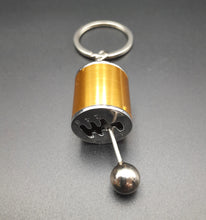 Load image into Gallery viewer, Key Ring/Chain - Explorafind 6 Speed Gearbox Gear Knob Key Ring Gold
