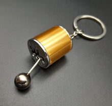 Load image into Gallery viewer, Key Ring/Chain - Explorafind 6 Speed Gearbox Gear Knob Key Ring Gold
